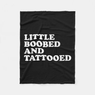 Little Ed And Tattooed - Tattoo  Fleece Blanket