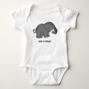 Little Elephant Baby Bodysuit
