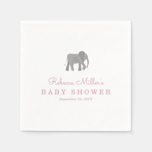 Little Elephant Baby Shower Napkin