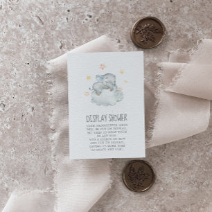 Little Elephant Boy Baby Shower Display Shower Enclosure Card