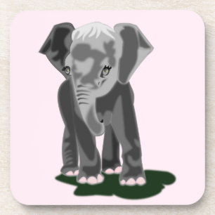 Little Elephant Coaster _ Your Colour - Text