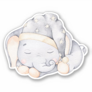 Little Elephant Cute Animal Sticker