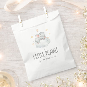 Little Elephant Girl Little Peanut Baby Shower Favour Bags