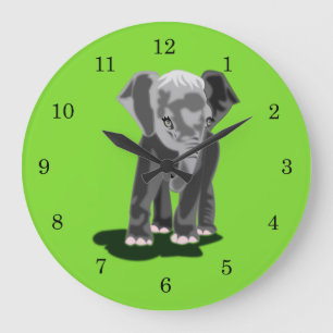 Little Elephant Large Clock