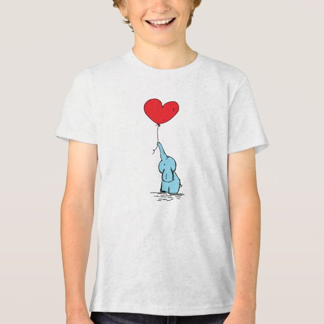 Little Elephant Love Balloon Tee (Front)