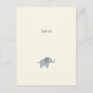 Little Elephant Thank You Card