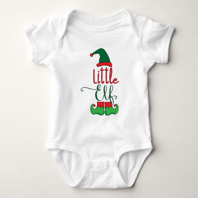 Little Elf Baby Bodysuit (Front)