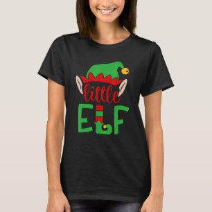 Little Elf Christmas Pajama Xmas Costume Holiday B T-Shirt
