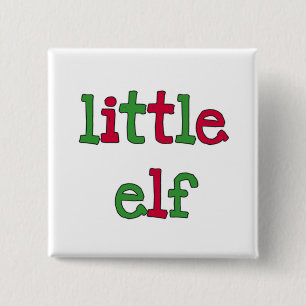 Little Elf Holiday T-shirts and Gifts 15 Cm Square Badge