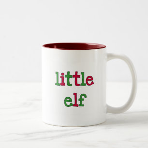 Little Elf Holiday T-shirts and Gifts Two-Tone Coffee Mug