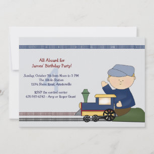 Little Engineer Birthday Party Invitation