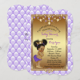 Little etnic Princess, Baby Shower Invitation,Karo Invitation