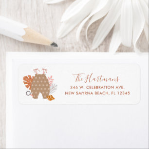 Little Explorer Boho Baby Shower Return Address