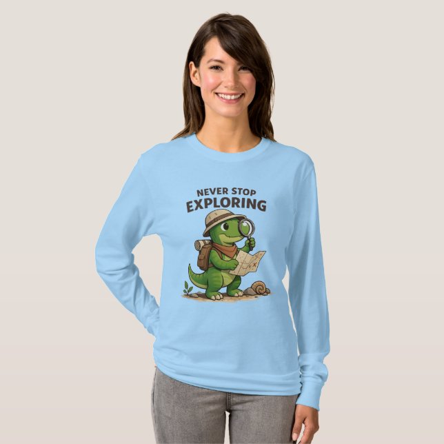 Little Explorer Dino T-Shirt (Front Full)