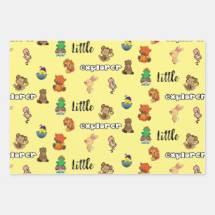 Little Explorer Flat Sheet Wrapping Paper