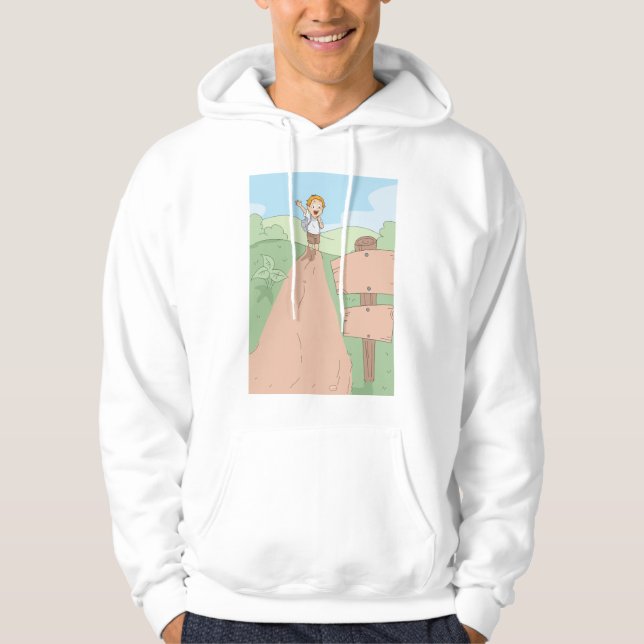 Little Explorer Hiking Adventure Hoodie (Front)