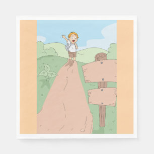 Little Explorer Hiking Adventure Napkin