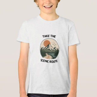 Little Explorer Hiking Kids Tri-Blend Shirt