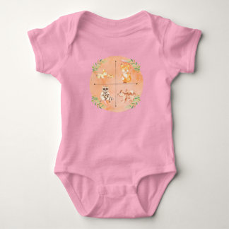Little Explorer Mum & Baby Animals Baby Bodysuit