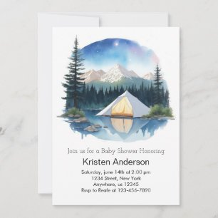 Little Explorer's Twilight Adventure Baby Shower Invitation