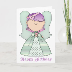 Little Fairy Angel Happy Birthday Card 6
