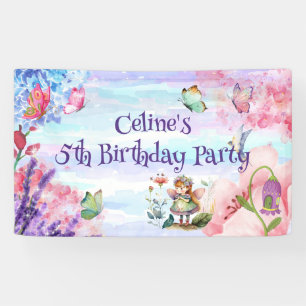 little fairy birthday Banner