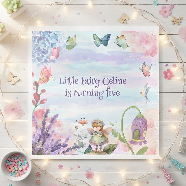 little fairy birthday Paper Napkin (Creator Uploaded)