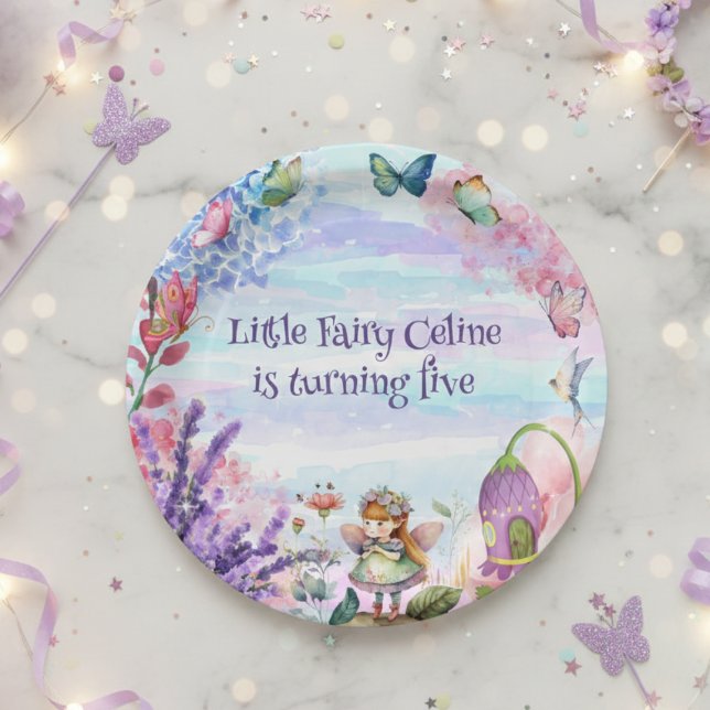 little fairy birthday Paper Plate (Creator Uploaded)