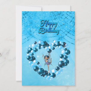 Little fairy Dancing for your Brthday Invitation