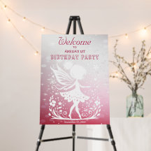 Little Fairy Floral Birthday Welcome