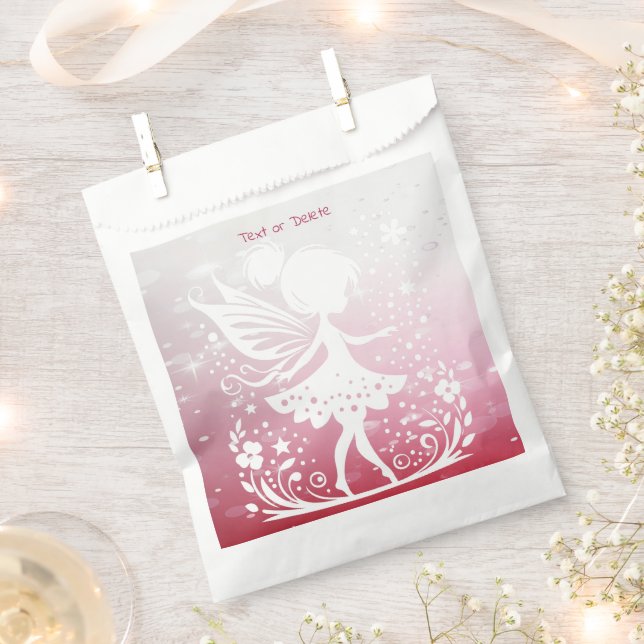 Little Fairy Floral Favour Bags (Clipped)