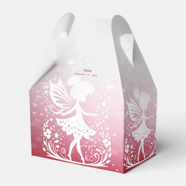 Little Fairy Floral Favour Box (Front Side)