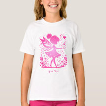 Little Fairy Floral Girl T-Shirt