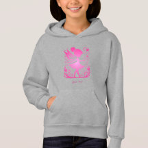 Little Fairy Floral Kids Pullover Hoodie
