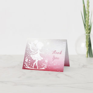 Little Fairy Floral Thank You Card
