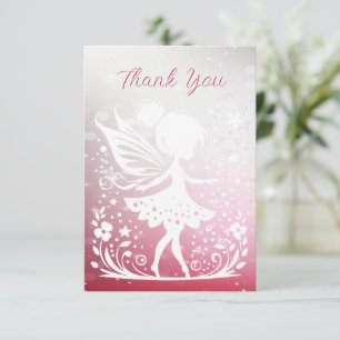 Little Fairy Floral Thank You Card