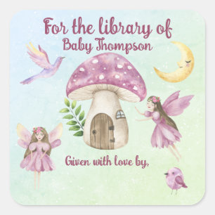Little Fairy For the library of Square Sticker