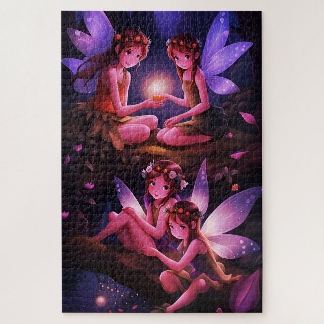 Little Fairy Girls Jigsaw Puzzle (Vertical)