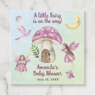 Little Fairy is on the way Baby shower Favour Tags