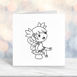 Little Fairy on a Toadstool Self-inking Stamp