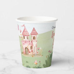 Little Fairy Pink Castle Butterfly Any Age  Paper Cups