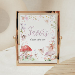 Little Fairy Whimsical Baby Shower Favours Poster