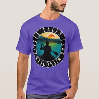Little Falls Lake Wisconsin Canoeing T-Shirt