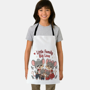 Little Family Big Love Cute Mouse Apron