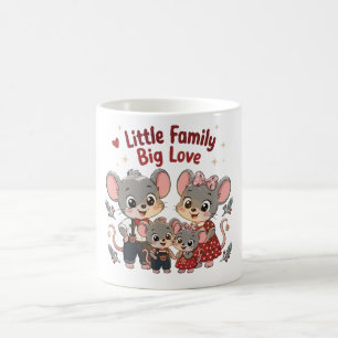 Little Family Big Love Cute Mouse Coffee Mug