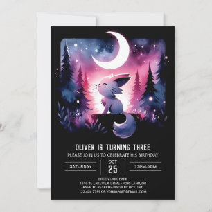Little Fantasy Cat Birthday Invitation
