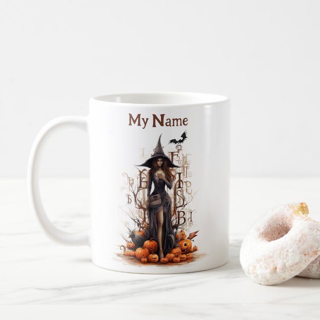 Little Fantasy Manuscript: Halloween Witch Cup (With Donut)