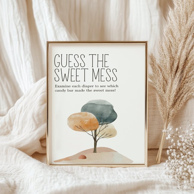 Little Farm Baby Shower Guess Sweet Mess Sign (Creator Uploaded)