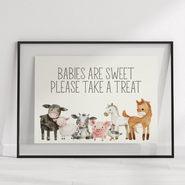 Little Farm Nursery Animals Baby Shower Favour Sig Poster (Creator Uploaded)