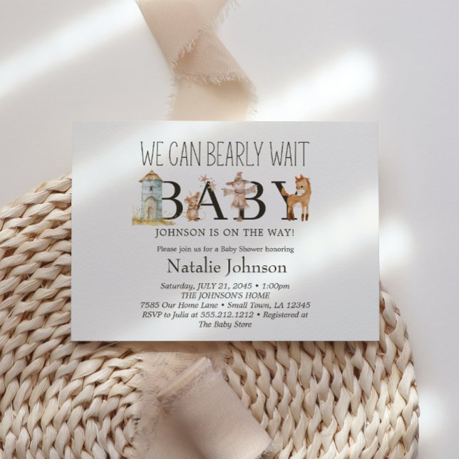 Little Farm Nursery Animals Baby Shower Invitation (Creator Uploaded)